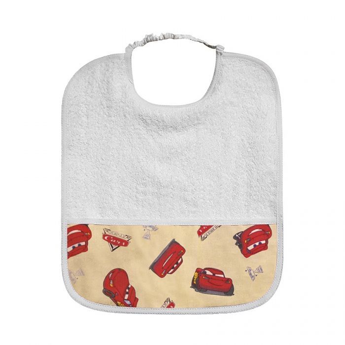 Bavaglino: Cars Mini colore Beige con elastico
